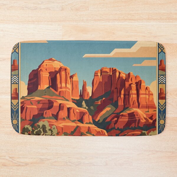 Item preview, Sedona Arizona Vintage Travel Poster designed and sold by Bomax121.