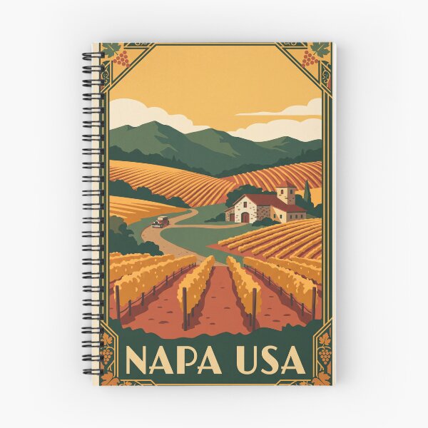 Item preview, Napa Valley California Vintage Travel Poster designed and sold by Bomax121.