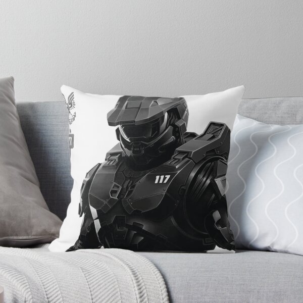 Item preview, Halo Vintage Legendary: UNSC Master Chief Silhouette and Iconic Gaming Quotes Fan Art designed and sold by benja-08.