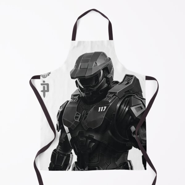 Item preview, Halo Vintage Legendary: UNSC Master Chief Silhouette and Iconic Gaming Quotes Fan Art designed and sold by benja-08.