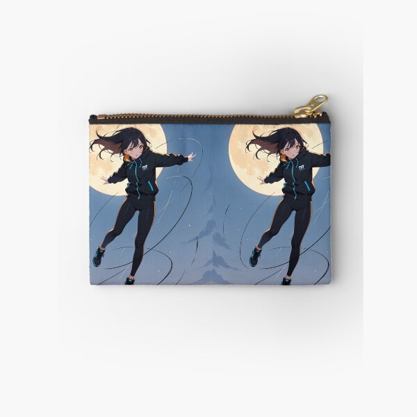 Item preview, Manga - Stylized Female Character, Agile Heroine Flying Under Moon designed and sold by AnimeShin.