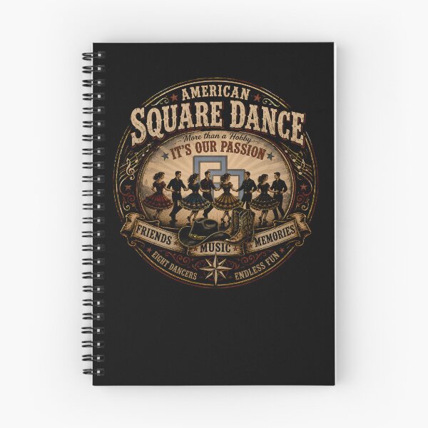 Item preview, American Square Dance – Friends • Music • Memories | Vintage western country design designed and sold by Peter Kaul.