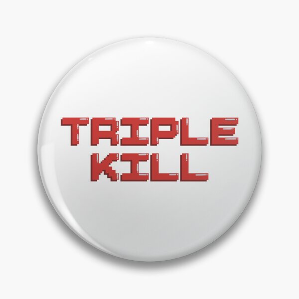 Item preview, Triple Kill Gaming Quote Pixel Art Decal designed and sold by alexmaushaus.
