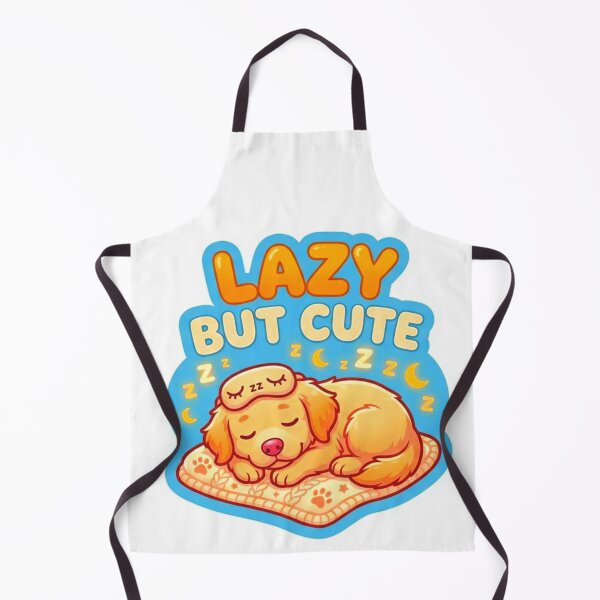 Item preview, Lazy But Cute Sleeping Golden Retriever Puppy Sticker Design designed and sold by ExploreAura Studio.