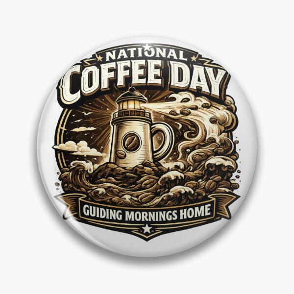 Item preview, Guiding Mornings Home National Coffee Day Lighthouse  designed and sold by irfanshikh.
