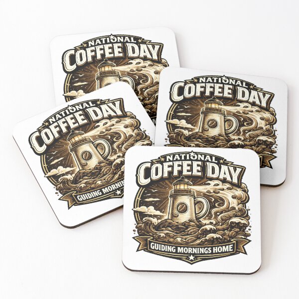 Item preview, Guiding Mornings Home National Coffee Day Lighthouse  designed and sold by irfanshikh.