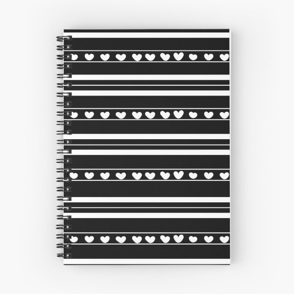 Item preview, Black & White Hearts in Stripes designed and sold by KSimpson838.