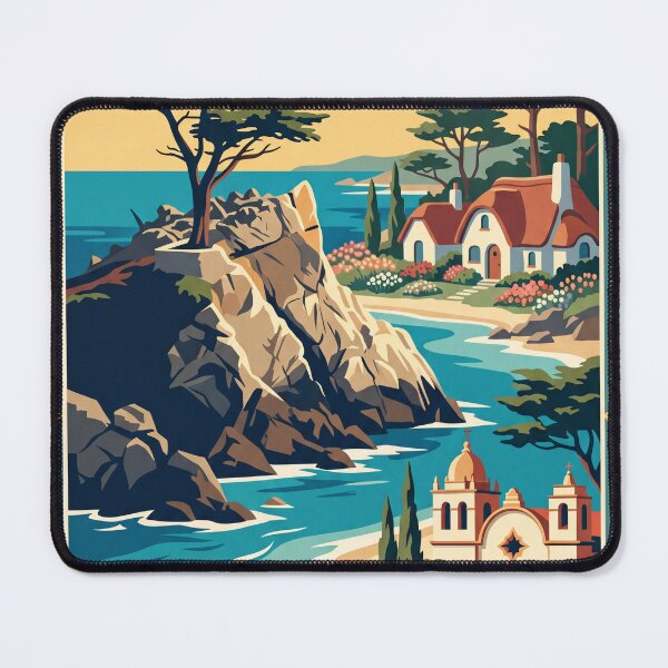 Item preview, Carmel by the Sea Vintage Travel Poster designed and sold by Bomax121.
