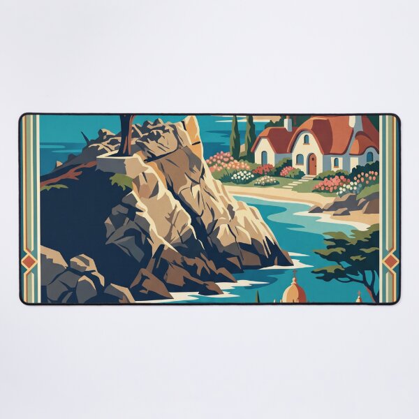 Item preview, Carmel by the Sea Vintage Travel Poster designed and sold by Bomax121.