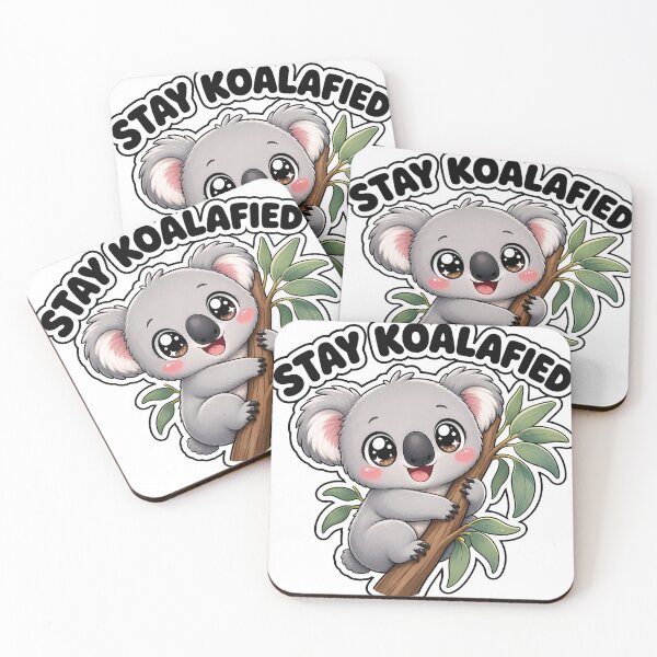 Item preview, Stay Koalafied Cute Koala on the Eucalyptus Kawaii designed and sold by BoosterShop.