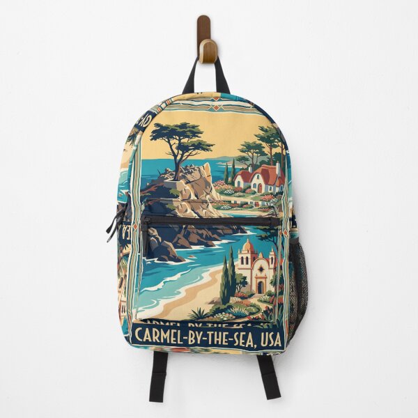 Item preview, Carmel by the Sea Vintage Travel Poster designed and sold by Bomax121.