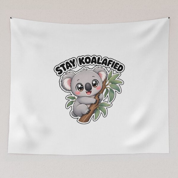 Item preview, Stay Koalafied Cute Koala on the Eucalyptus Kawaii designed and sold by BoosterShop.