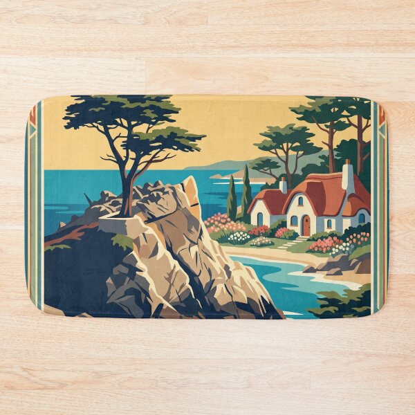 Item preview, Carmel by the Sea Vintage Travel Poster designed and sold by Bomax121.