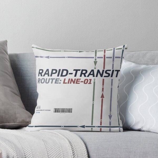 Item preview, Rapid Transit System Map - Route Line 01 | Minimalist Grid designed and sold by KozbiDesign.