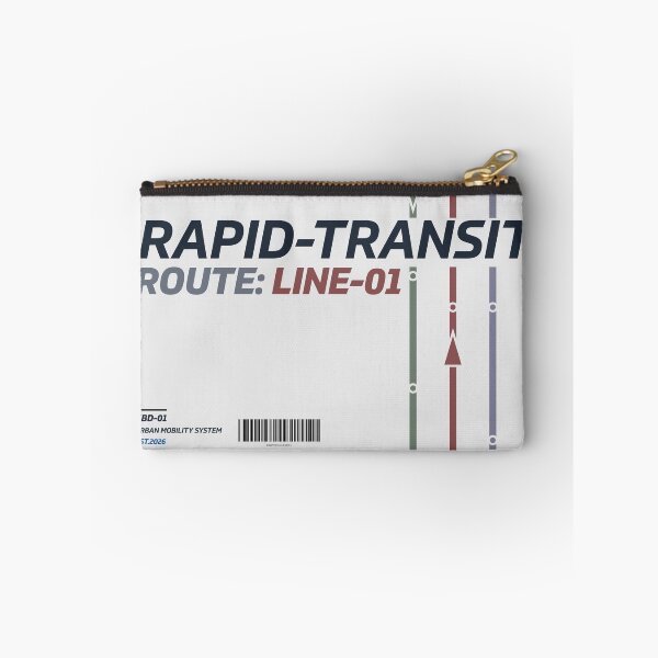 Item preview, Rapid Transit System Map - Route Line 01 | Minimalist Grid designed and sold by KozbiDesign.