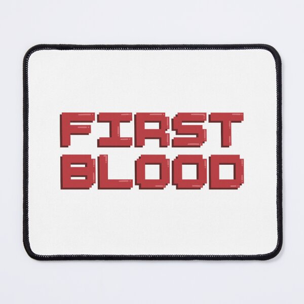 Item preview, First Blood Gaming Quote Pixel Art Decal designed and sold by alexmaushaus.
