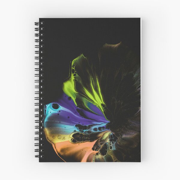 Item preview, Abstract Neon Fluid Bloom On Black designed and sold by BuckaBaby.