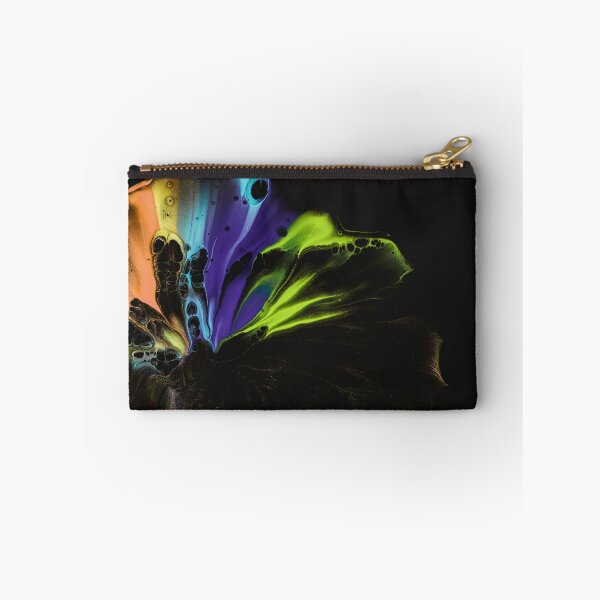 Item preview, Abstract Neon Fluid Bloom On Black designed and sold by BuckaBaby.