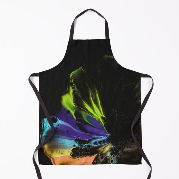 Item preview, Abstract Neon Fluid Bloom On Black designed and sold by BuckaBaby.