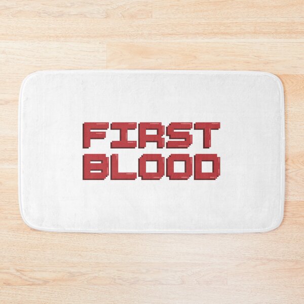 Item preview, First Blood Gaming Quote Pixel Art Decal designed and sold by alexmaushaus.