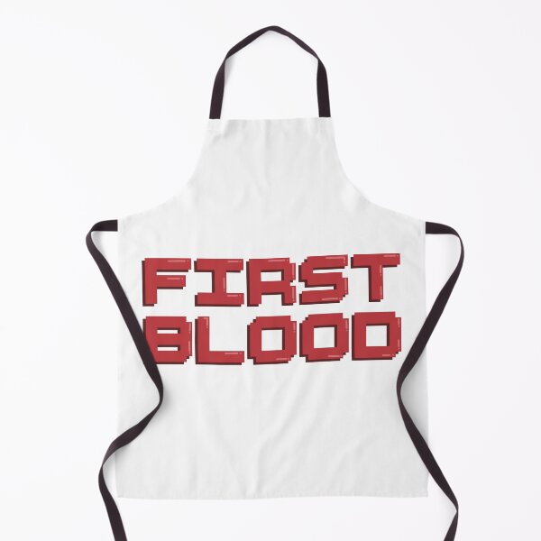 Item preview, First Blood Gaming Quote Pixel Art Decal designed and sold by alexmaushaus.
