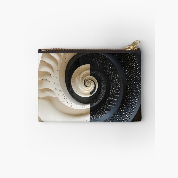 Item preview, Symmetrical Black and White Spiral Design designed and sold by Vicky Brago-Mitchell®.