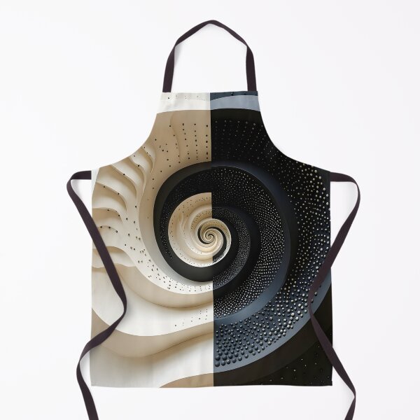 Item preview, Symmetrical Black and White Spiral Design designed and sold by Vicky Brago-Mitchell®.