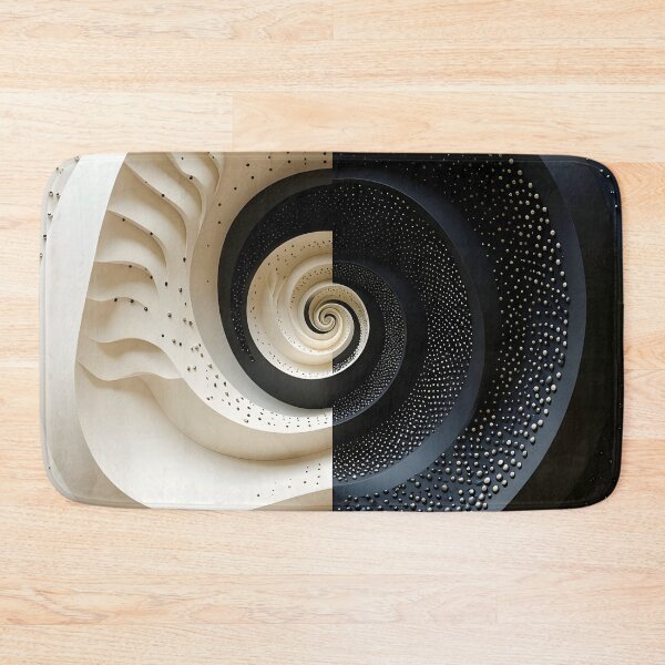 Item preview, Symmetrical Black and White Spiral Design designed and sold by Vicky Brago-Mitchell®.