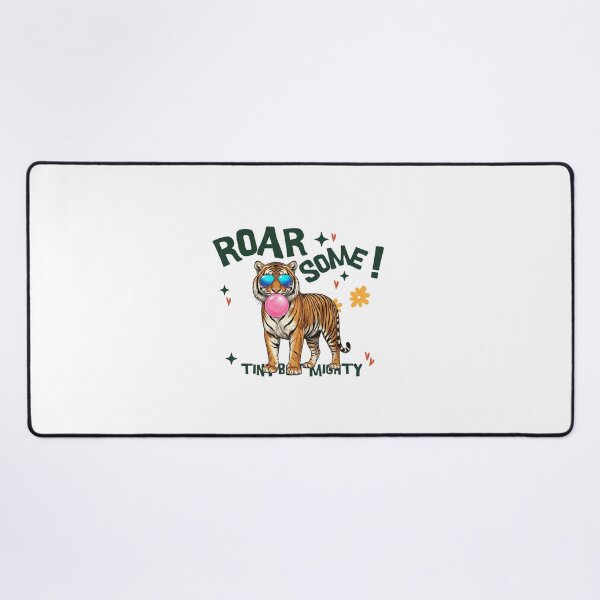 Item preview, Roarsome Tiger Cooler Tiger with Bubble Gum Kawaii designed and sold by BoosterShop.