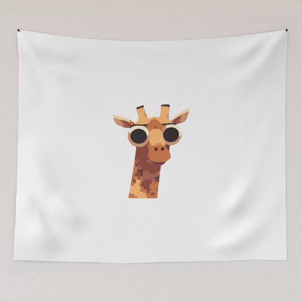 Item preview, Worried Giraffe | I've Seen Things | Funny Animal Illustration designed and sold by GeekMix.