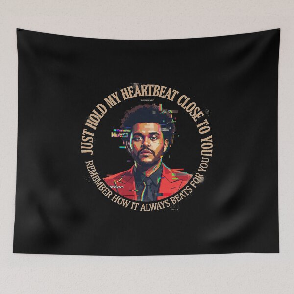 Item preview, Just Hold My Heartbeat Close To You - The Weeknd Quote designed and sold by Enea Kelo.
