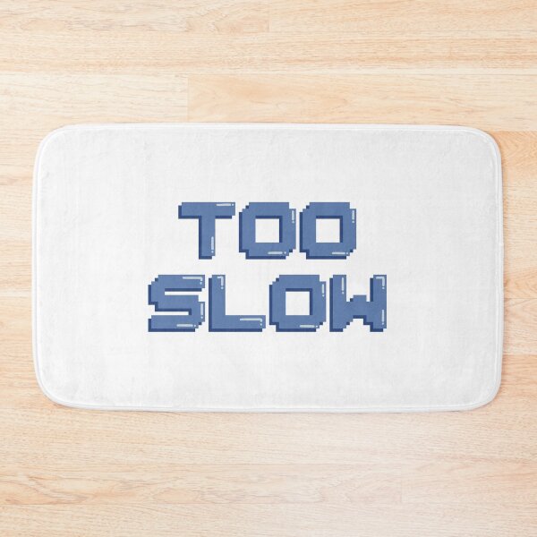 Item preview, Too Slow Gaming Quote Pixel Art Decal designed and sold by alexmaushaus.