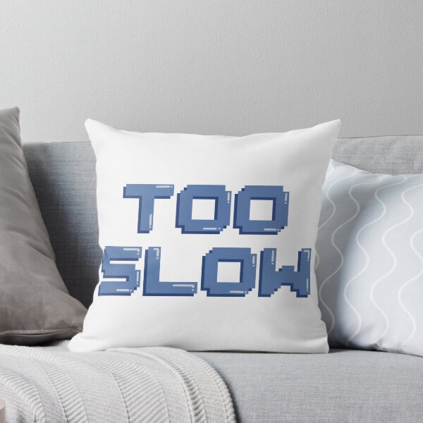 Item preview, Too Slow Gaming Quote Pixel Art Decal designed and sold by alexmaushaus.
