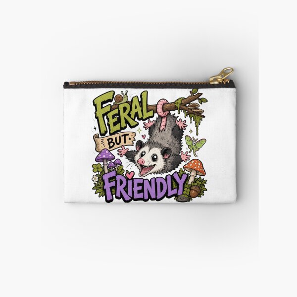 Item preview, Feral But Friendly Cute Possum Goblincore designed and sold by BoosterShop.