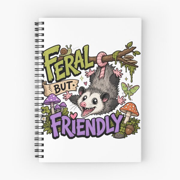 Item preview, Feral But Friendly Cute Possum Goblincore designed and sold by BoosterShop.
