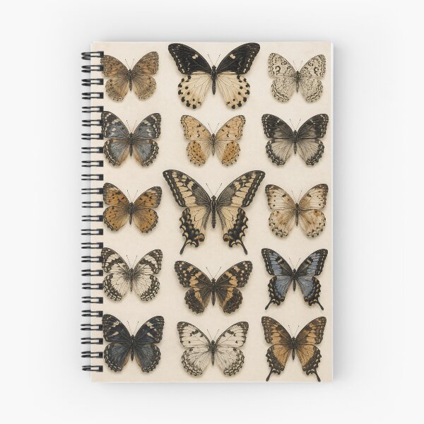 Item preview, Vintage Butterfly Specimen Collection Wall Art Print | Dark Academia Naturalist Poster | Antique Entomology Decor designed and sold by SoftSpaceDesign.