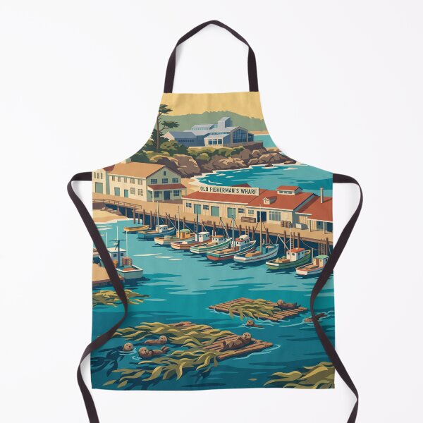 Item preview, Monterey California Vintage Travel Poster designed and sold by Bomax121.