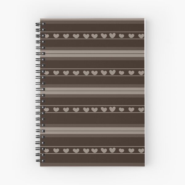 Item preview, Dark Brown & Light Brown Hearts in Stripes designed and sold by KSimpson838.