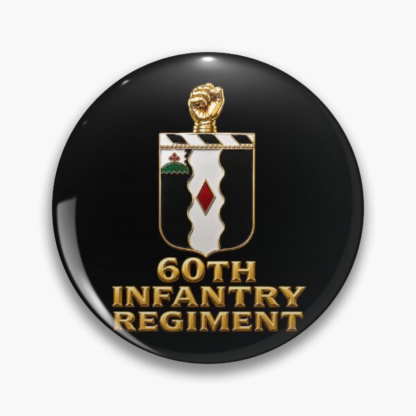 Item preview, COA - Infantry - 60th Infantry Regiment w txt - 3D - Enhanced X 300 designed and sold by Military Insignia Products.