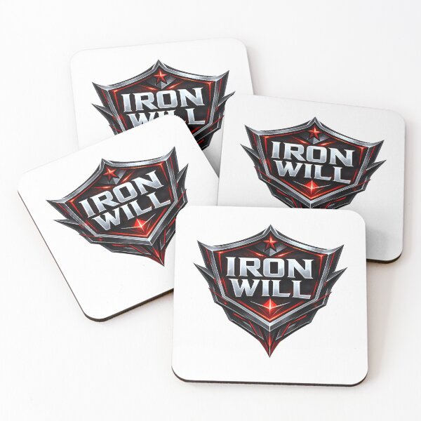 Item preview, Iron Will Motivation Shield Design designed and sold by CreativeMindsetLab.
