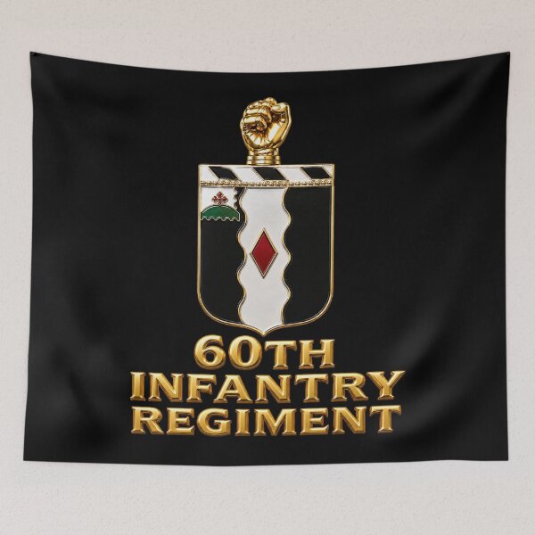 Item preview, COA - Infantry - 60th Infantry Regiment w txt - 3D - Enhanced X 300 designed and sold by Military Insignia Products.