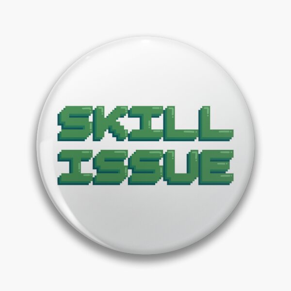 Item preview, Skill Issue Gaming Quote Pixel Art Decal designed and sold by alexmaushaus.