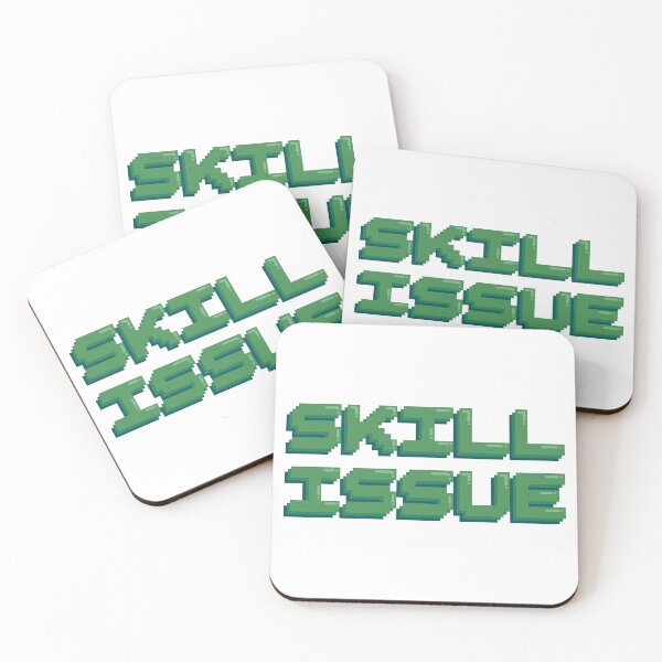 Item preview, Skill Issue Gaming Quote Pixel Art Decal designed and sold by alexmaushaus.