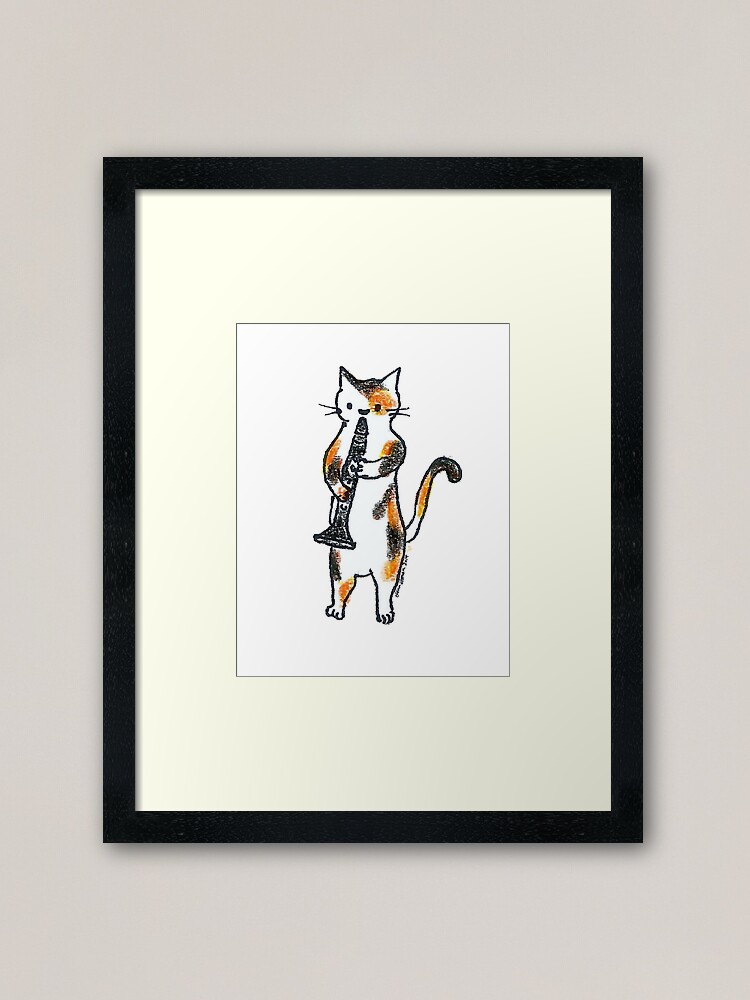 Thumbnail 2 of 7, Framed Art Print, Meowtet: Clar designed and sold by elenasloman.