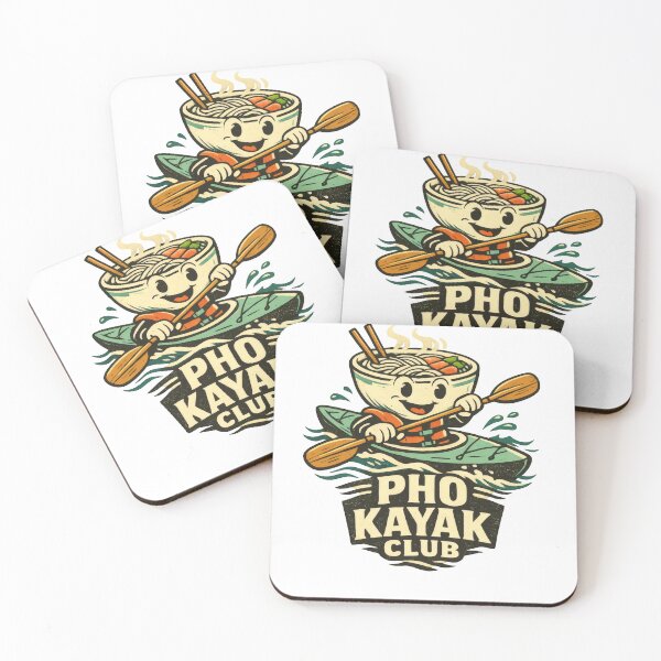 Aperçu de l'œuvre Pho Kayak Club Funny Food Mascot créée et vendue par TheRealTaria.