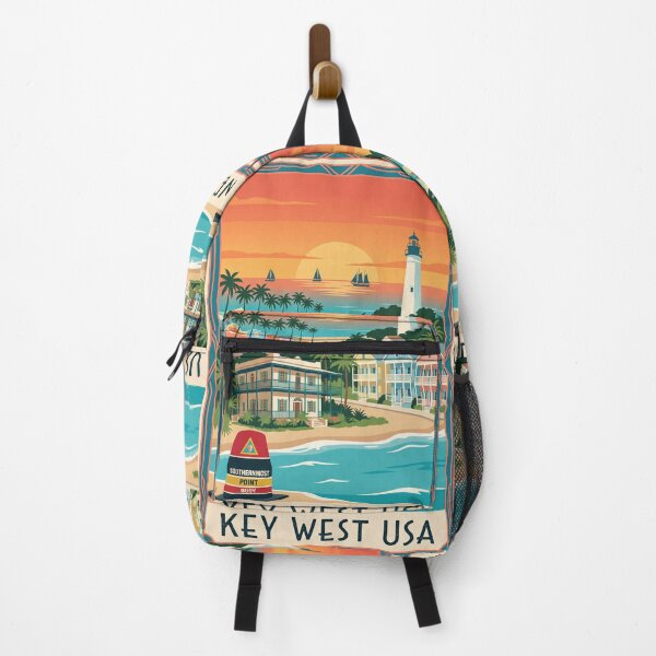 Item preview, Key West Florida Vintage Travel Poster designed and sold by Bomax121.