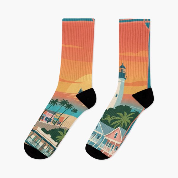 Item preview, Key West Florida Vintage Travel Poster designed and sold by Bomax121.