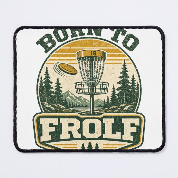 Item preview, Born To Frolf Vintage Disc Golf Saying designed and sold by BoosterShop.