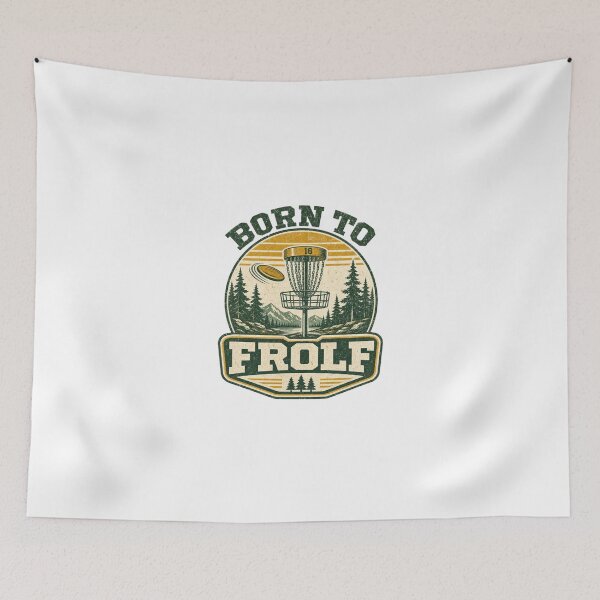 Item preview, Born To Frolf Vintage Disc Golf Saying designed and sold by BoosterShop.