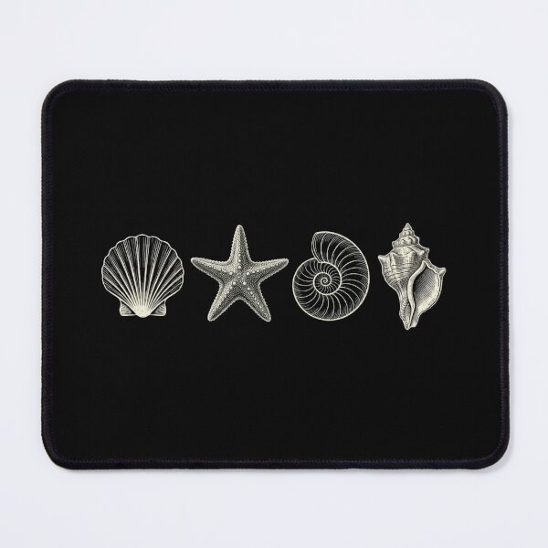 Item preview, Vintage Seashells Line Art Botanical Sea Life Engraving designed and sold by PACS0011.